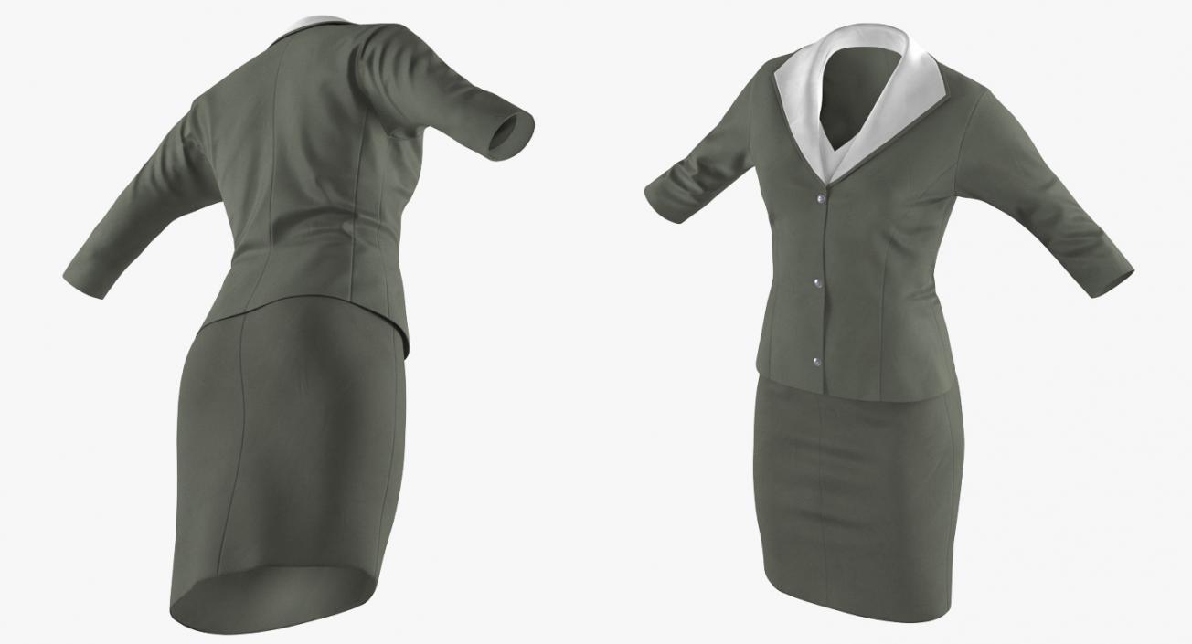 3D Women Skirt Suit