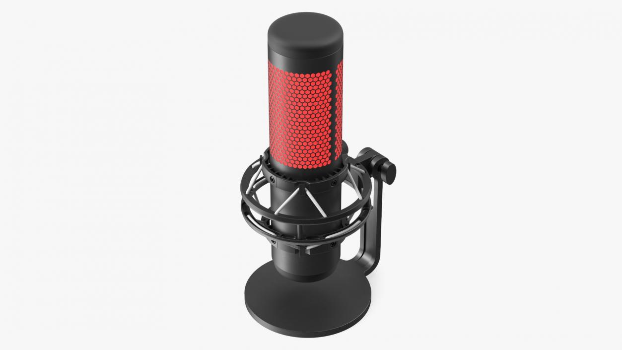 3D Gaming Microphone Black with RGB Light model