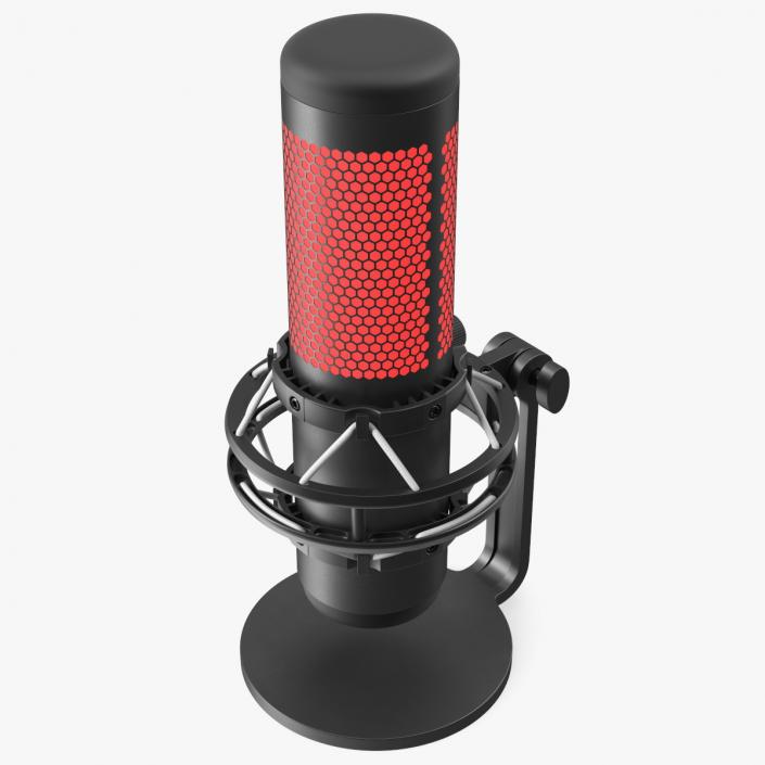 3D Gaming Microphone Black with RGB Light model