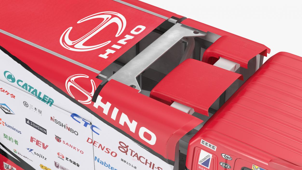 3D Hino Dakar Truck Rigged model