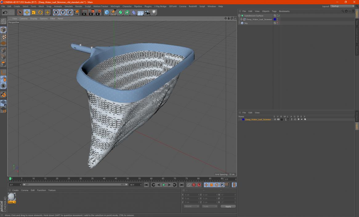 3D Deep Water Leaf Skimmer model