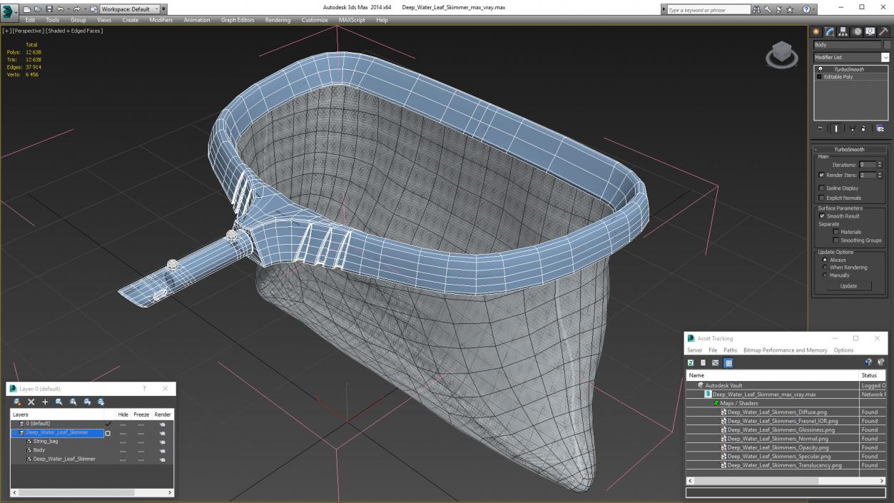 3D Deep Water Leaf Skimmer model