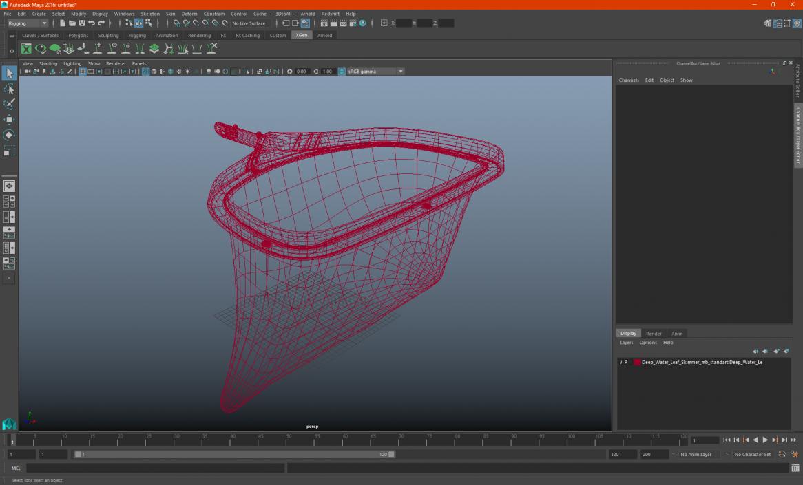 3D Deep Water Leaf Skimmer model