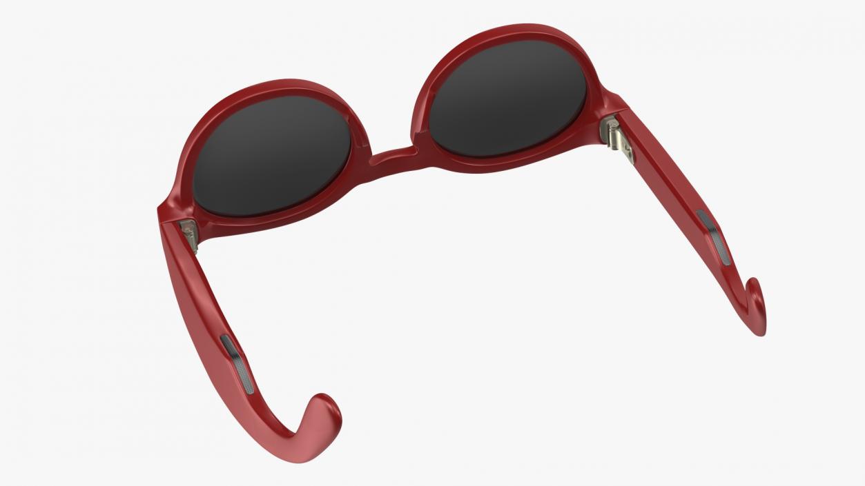 3D Round Smart Glasses Red model