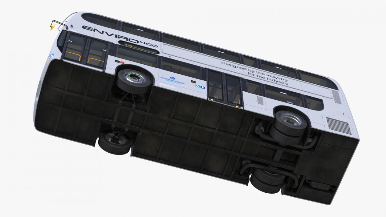 3D model Alexander Dennis Enviro400 Double Decker Bus Rigged for Maya