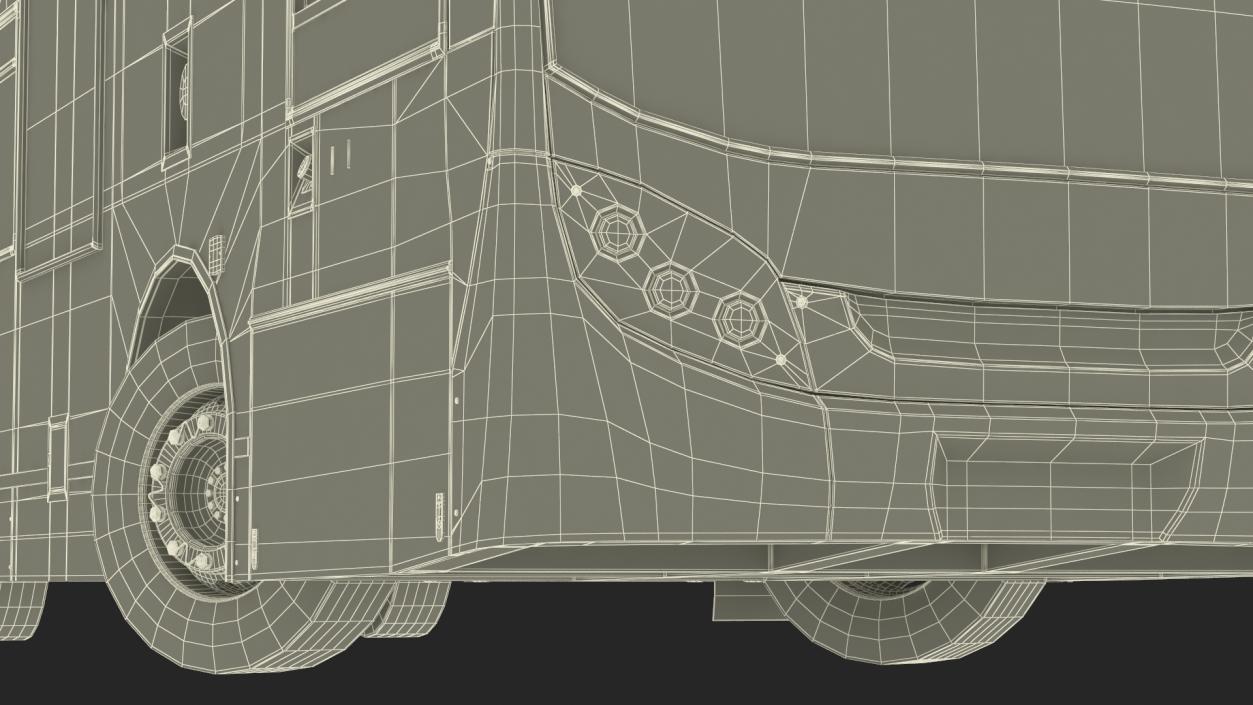 3D model Alexander Dennis Enviro400 Double Decker Bus Rigged for Maya