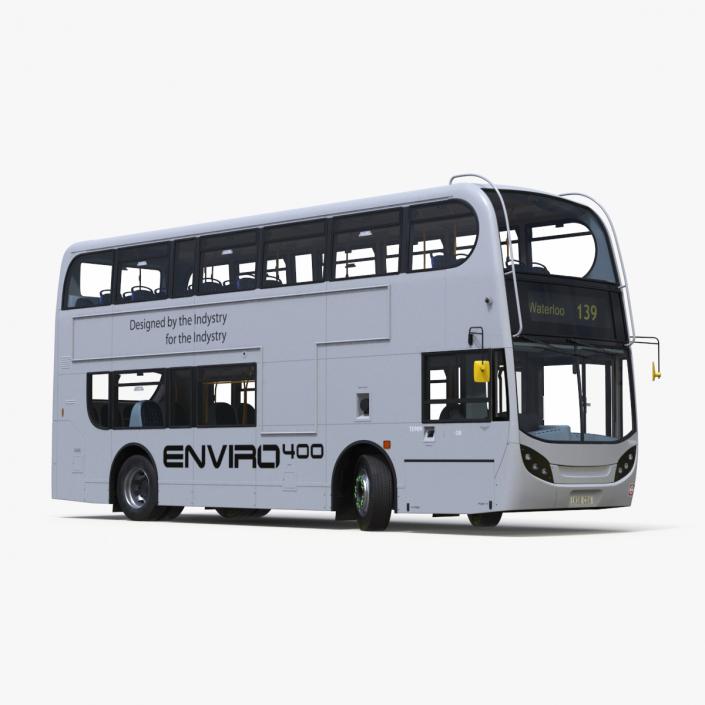 3D model Alexander Dennis Enviro400 Double Decker Bus Rigged for Maya