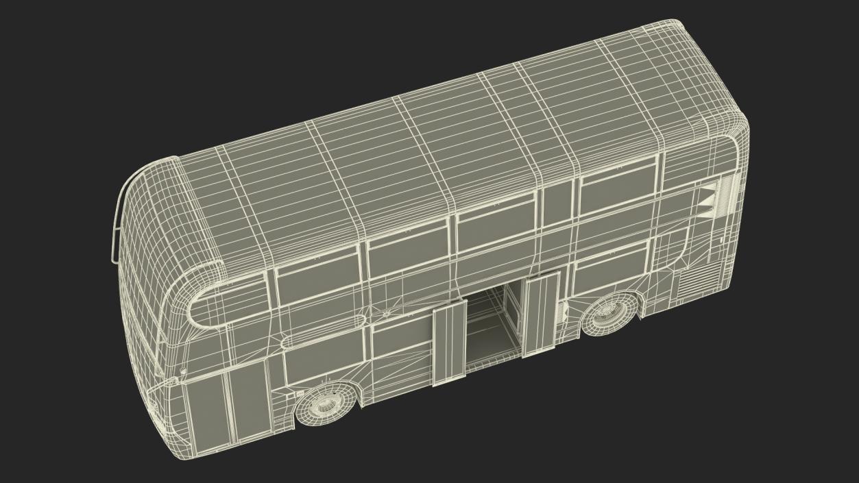 3D model Alexander Dennis Enviro400 Double Decker Bus Rigged for Maya