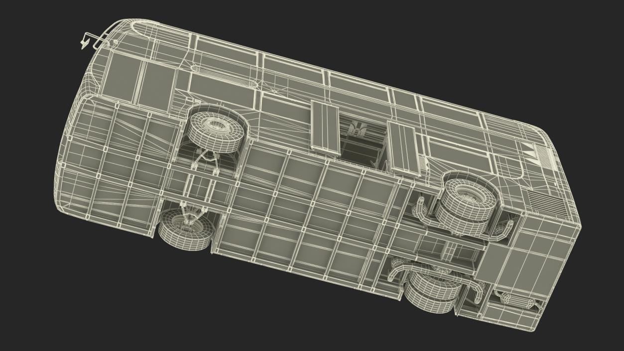 3D model Alexander Dennis Enviro400 Double Decker Bus Rigged for Maya