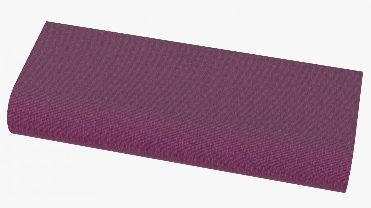 3D Fabric Roll Purple model