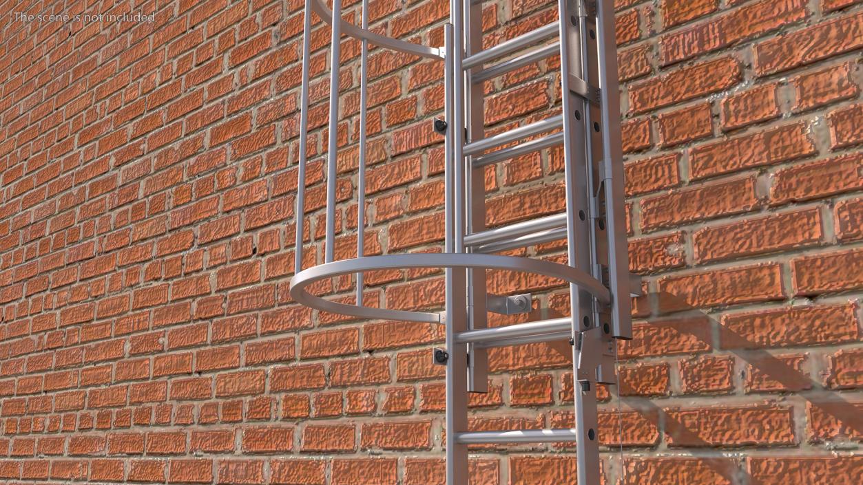 Fire Escape Dropdown Ladder 3D