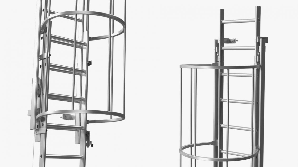 Fire Escape Dropdown Ladder 3D