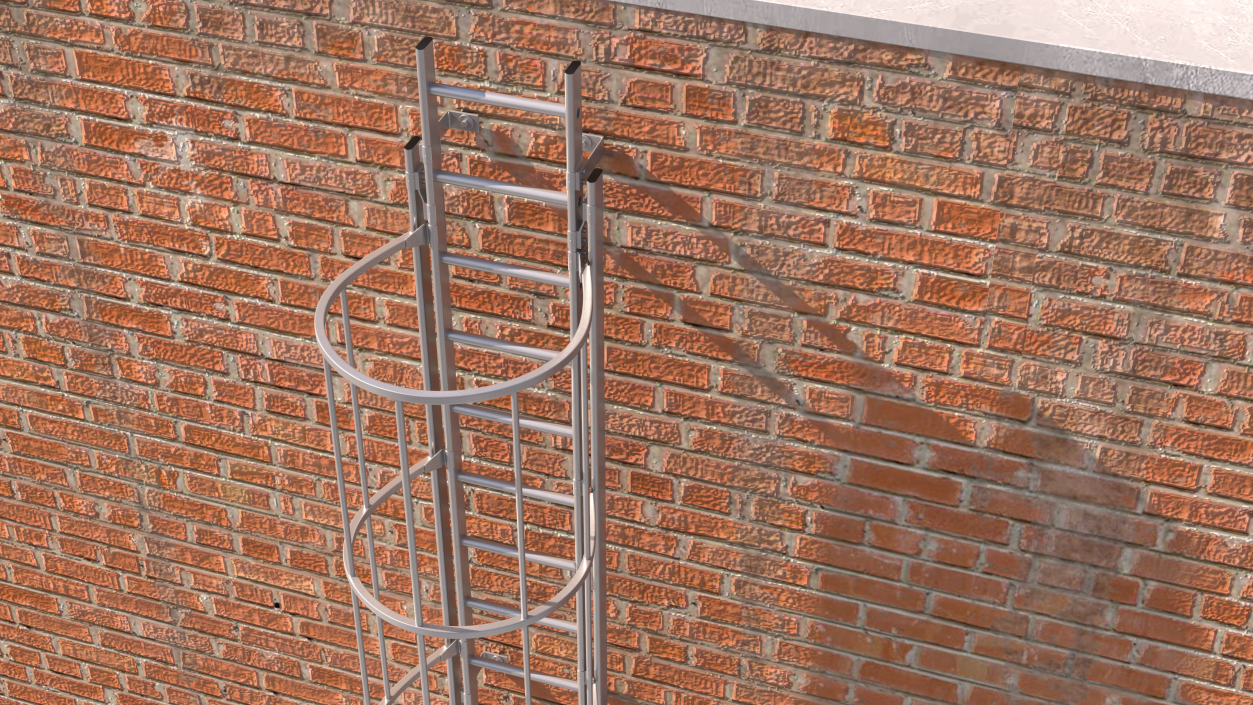 Fire Escape Dropdown Ladder 3D