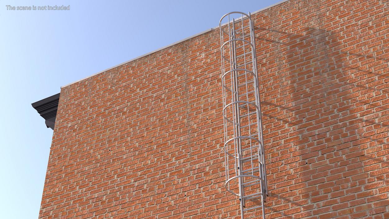 Fire Escape Dropdown Ladder 3D