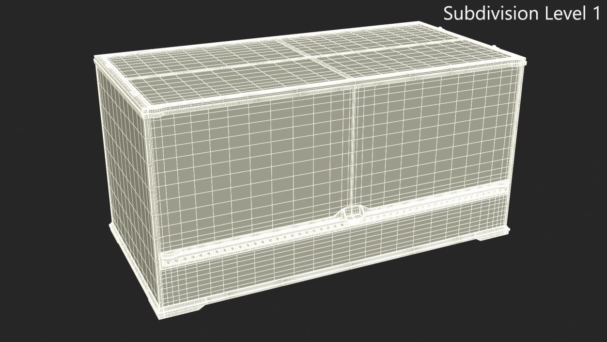 3D Exotic Plants Long Terrarium model