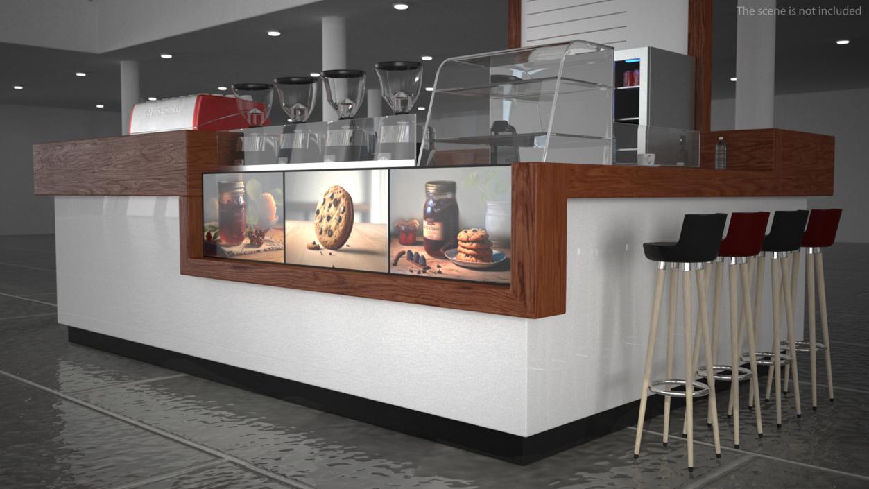 Open Coffee Kiosk 3D