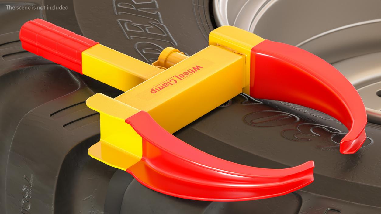 3D Anti Theft Tyre Parking Lock model