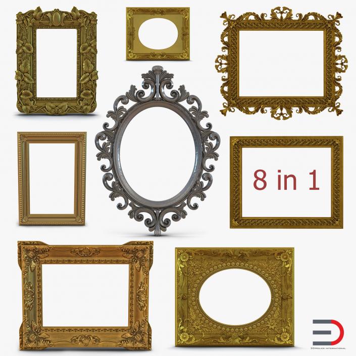 3D model Baroque Picture Frames Collection 3