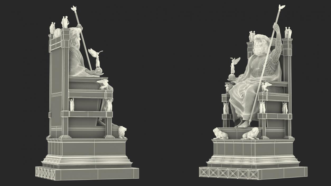 3D model Statue of Zeus at Olympia