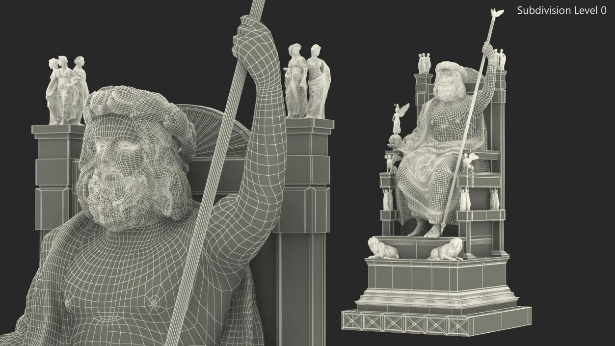 3D model Statue of Zeus at Olympia