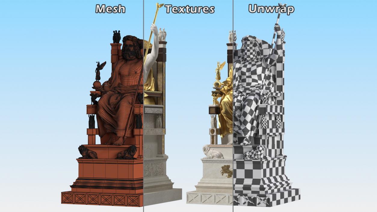 3D model Statue of Zeus at Olympia