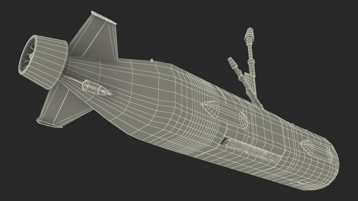 3D Boeing Orca AUV with Raised Antennas 2 model