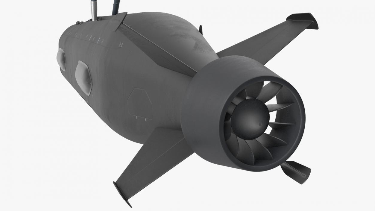 3D Boeing Orca AUV with Raised Antennas 2 model