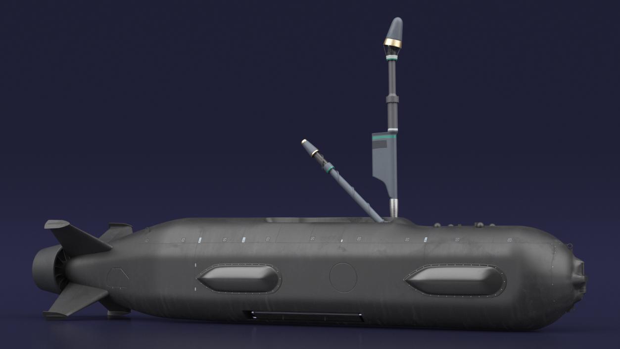 3D Boeing Orca AUV with Raised Antennas 2 model