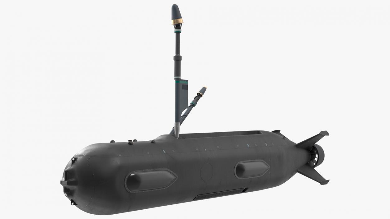 3D Boeing Orca AUV with Raised Antennas 2 model