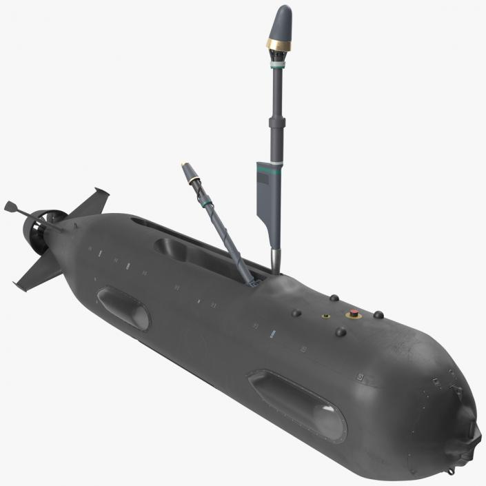 3D Boeing Orca AUV with Raised Antennas 2 model