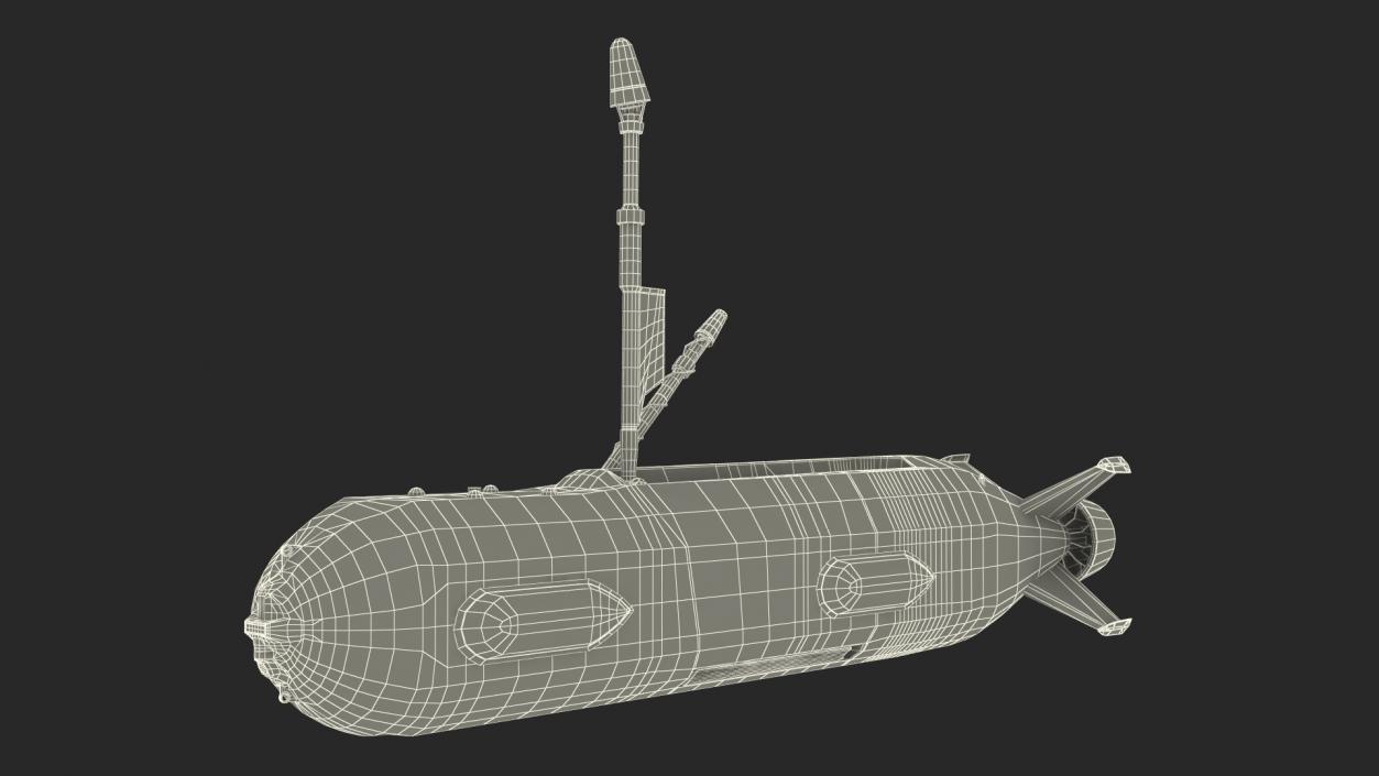 3D Boeing Orca AUV with Raised Antennas 2 model