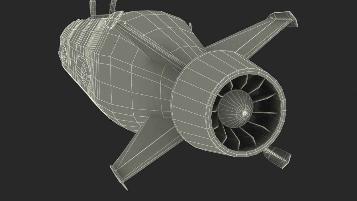 3D Boeing Orca AUV with Raised Antennas 2 model