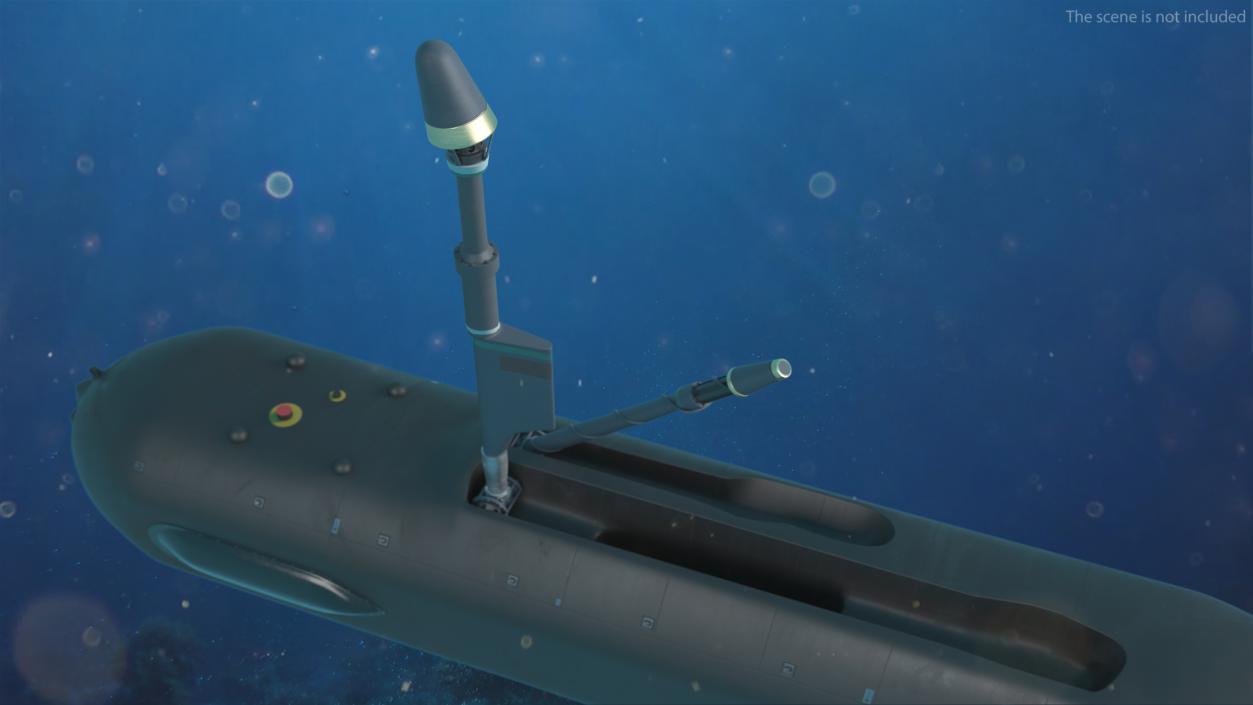 3D Boeing Orca AUV with Raised Antennas 2 model