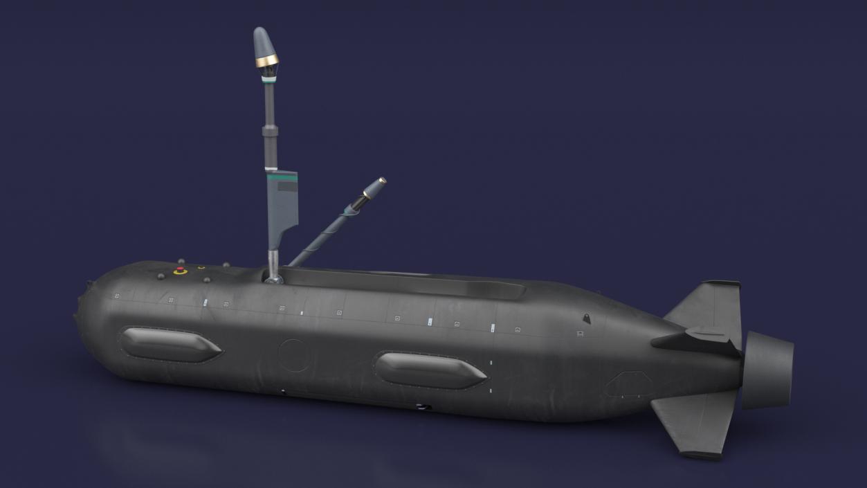 3D Boeing Orca AUV with Raised Antennas 2 model