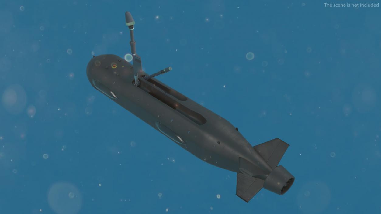 3D Boeing Orca AUV with Raised Antennas 2 model