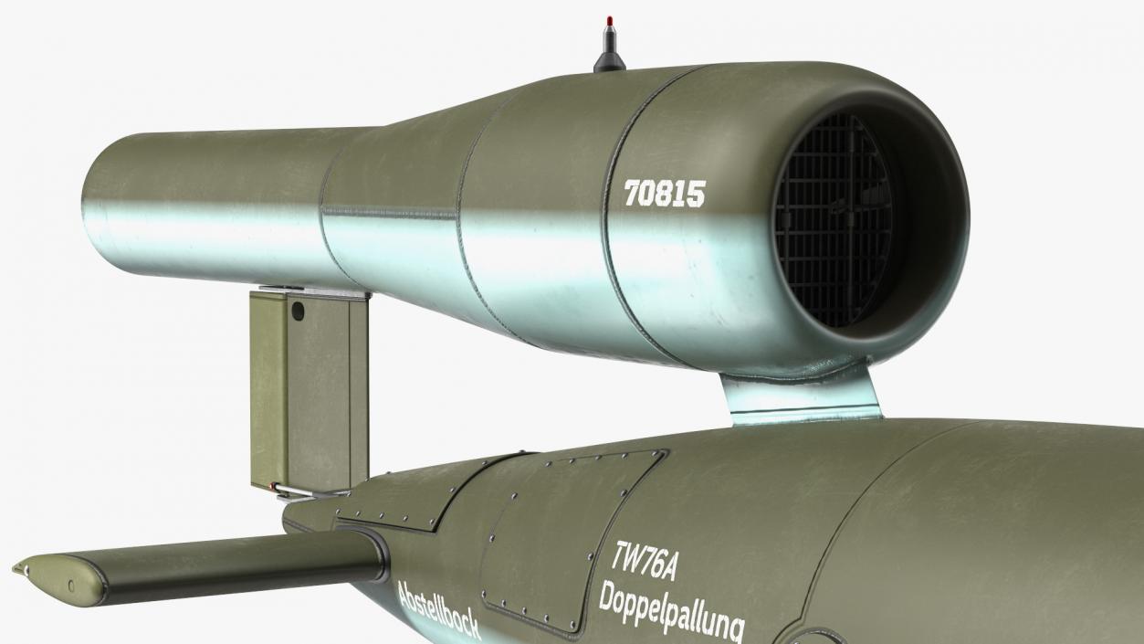 3D German V1 Flying Bomb Buzz Bomb