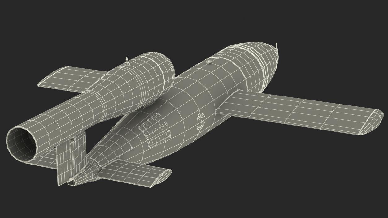 3D German V1 Flying Bomb Buzz Bomb