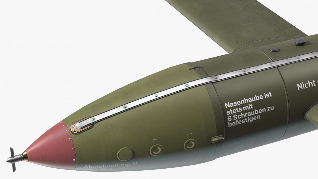 3D German V1 Flying Bomb Buzz Bomb