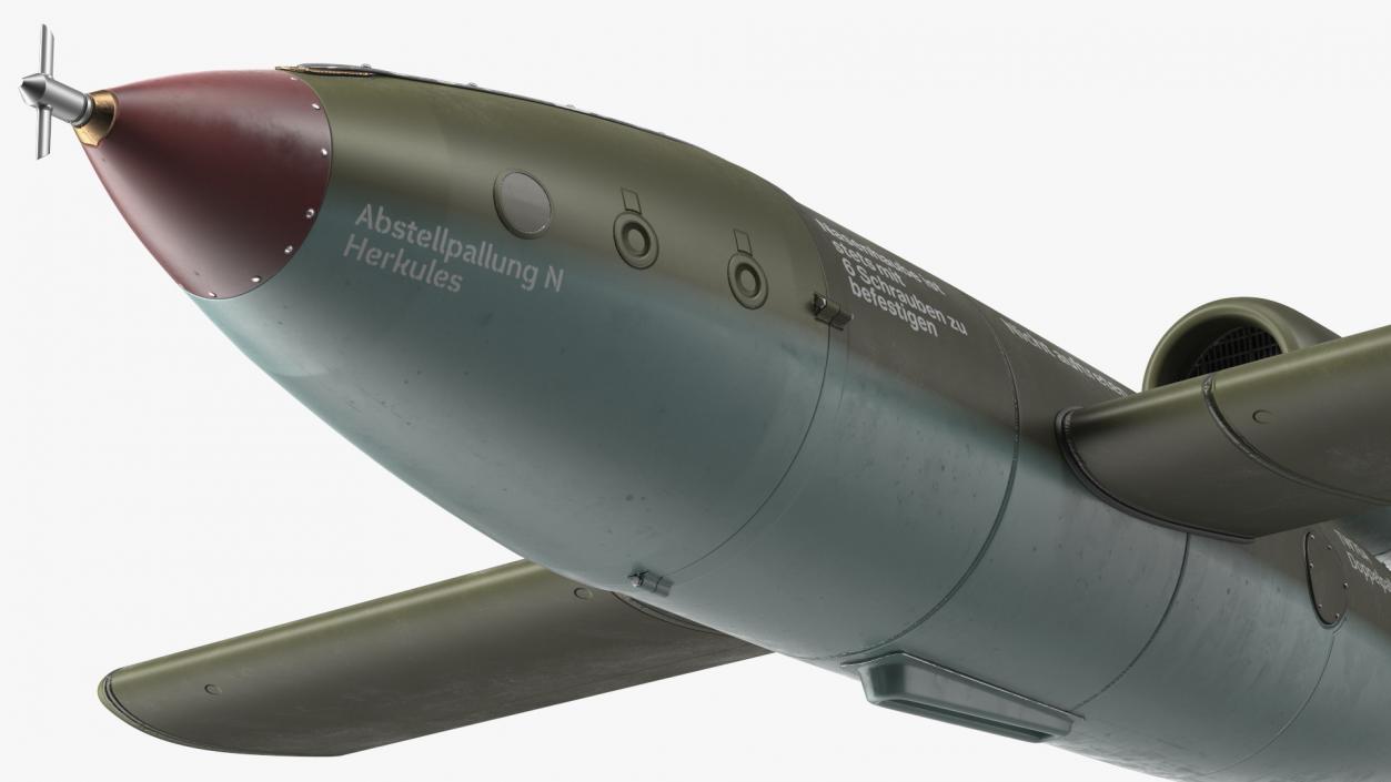 3D German V1 Flying Bomb Buzz Bomb