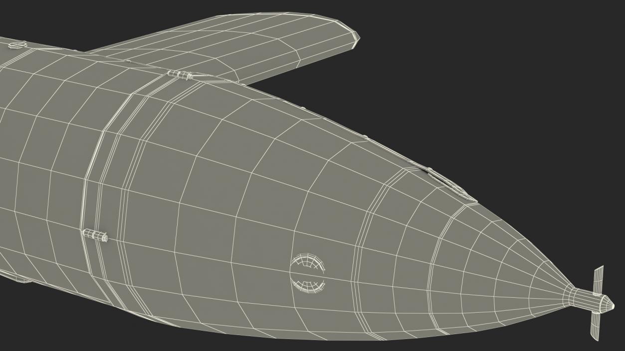 3D German V1 Flying Bomb Buzz Bomb