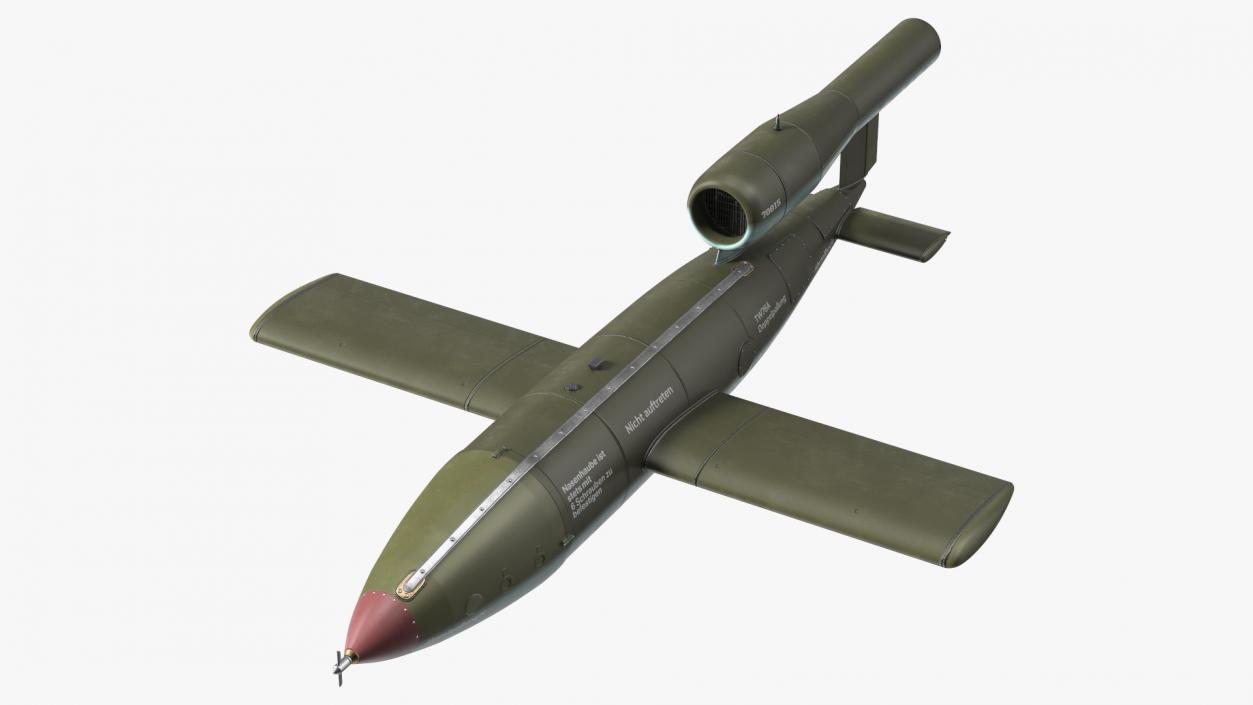 3D German V1 Flying Bomb Buzz Bomb