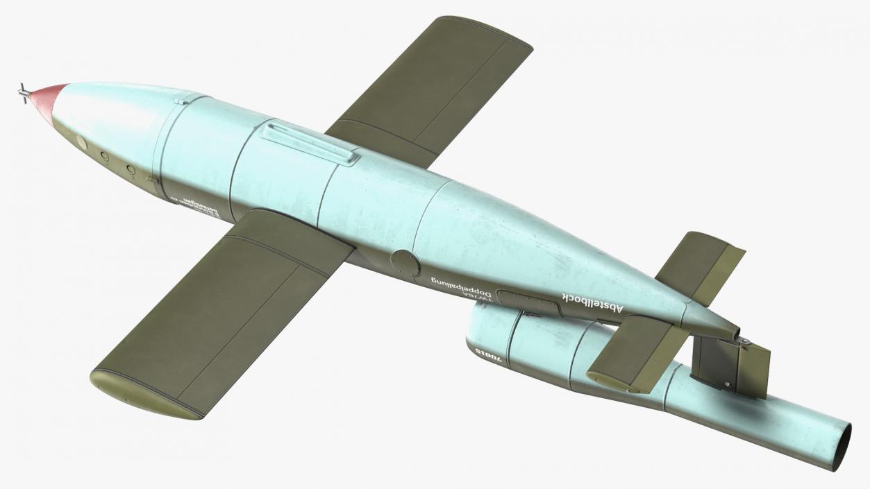 3D German V1 Flying Bomb Buzz Bomb