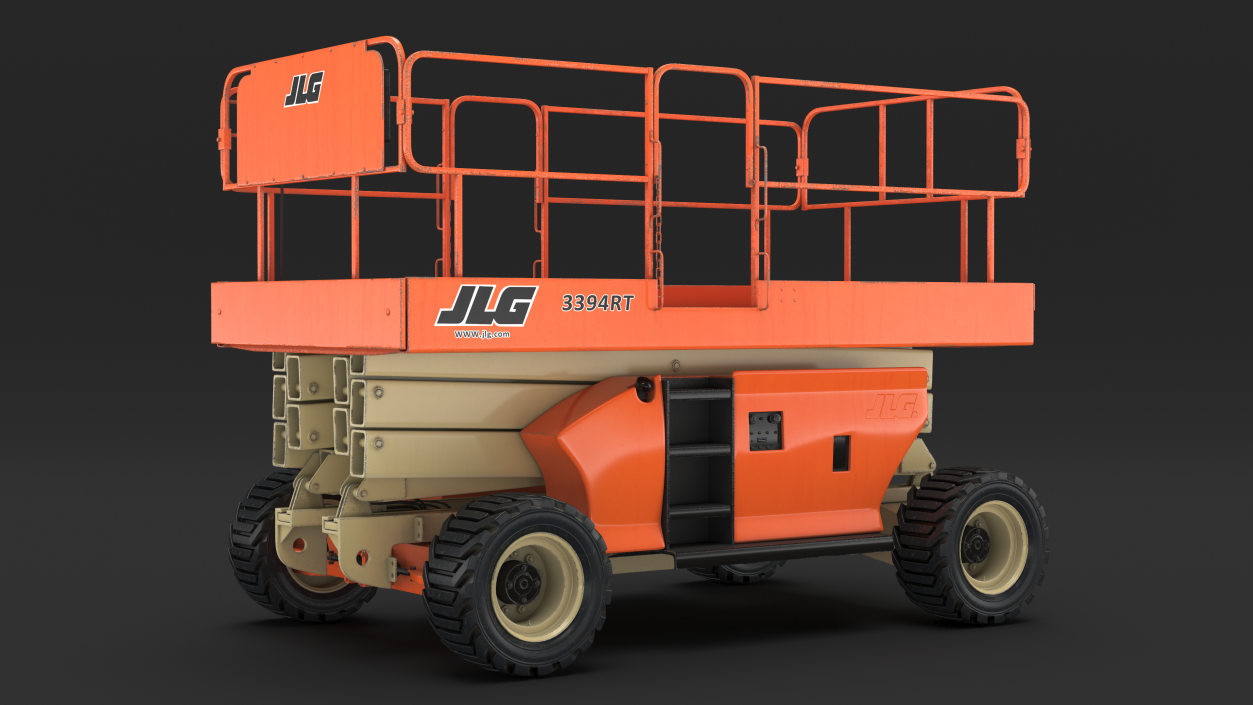 3D JLG 3394RT Scissor Lift model