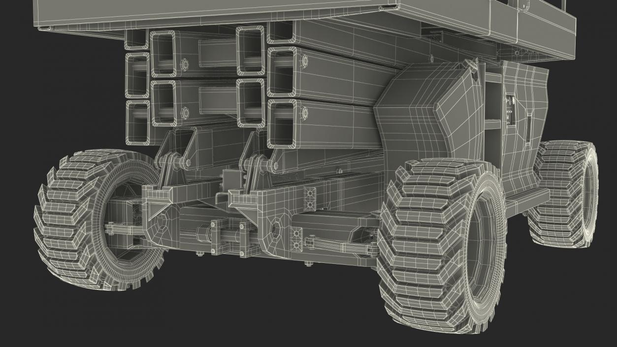 3D JLG 3394RT Scissor Lift model