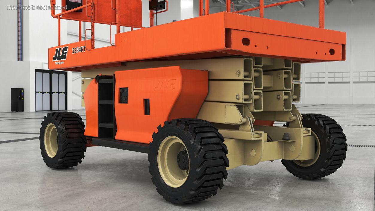 3D JLG 3394RT Scissor Lift model