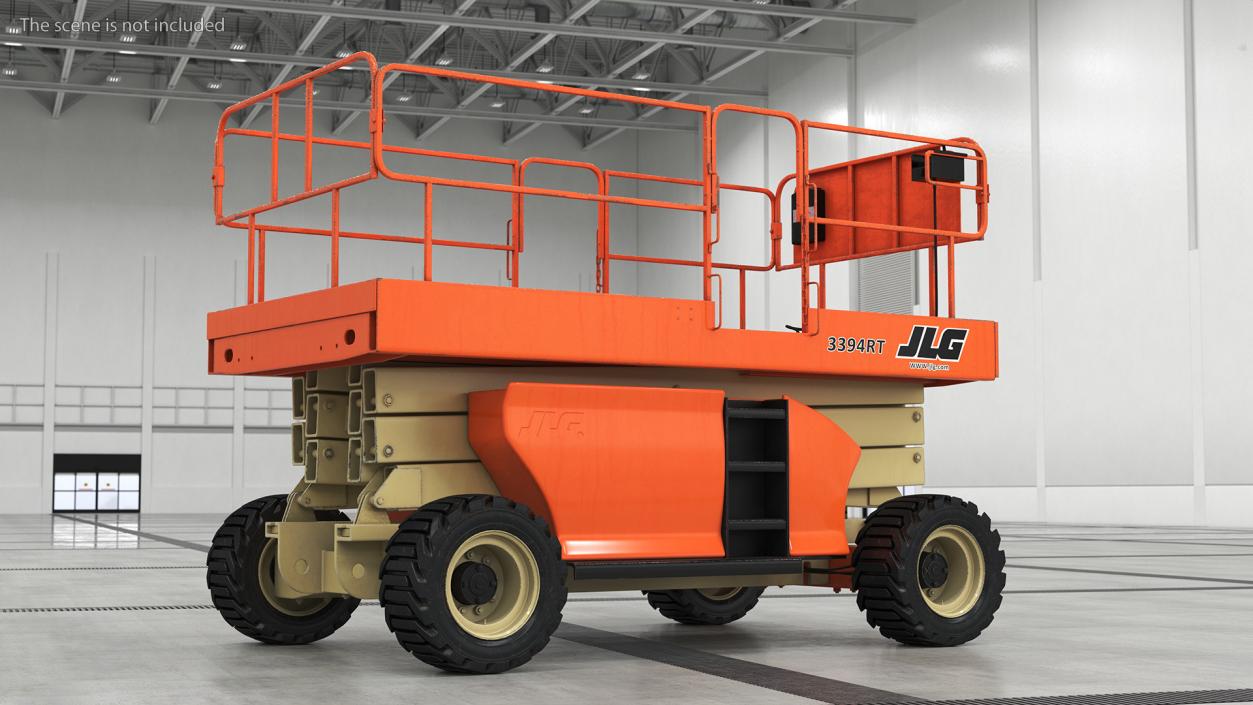 3D JLG 3394RT Scissor Lift model