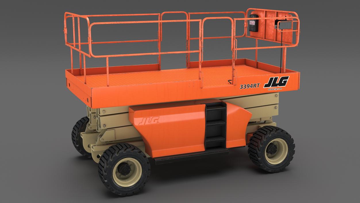 3D JLG 3394RT Scissor Lift model