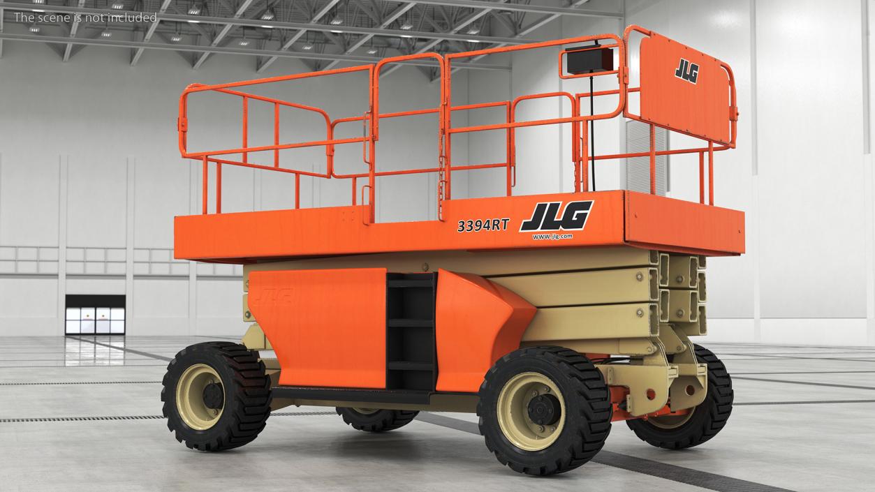 3D JLG 3394RT Scissor Lift model