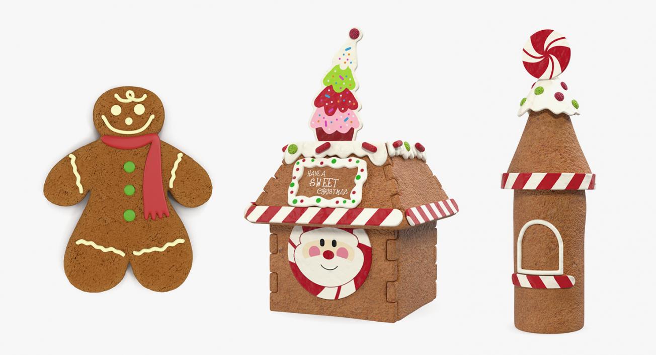 3D Gingerbread Cookie Collection 2