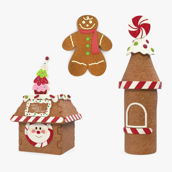 3D Gingerbread Cookie Collection 2